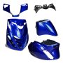 Kappenset SP look Piaggio Zip 2000→50cc 2/4-takt custom candy blauw Mezoly 5-delig