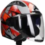 Jethelm LS2 Copter II Kanji OF600 grijs / rood