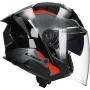 Jethelm LS2 Verso II Air OF618 zwart / rood