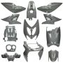 Kappenset Yamaha Aerox / MBK Nitro Nardo grijs (tot 2013) 12-delig Mezoly
