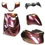 Kappenset SP look Piaggio Zip 2000→50cc 2/4-takt cameleon exclusive rood paars van brons tot goud Mezoly 5-delig