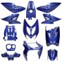 Kappenset Yamaha Aerox / MBK Nitro Sapphire blauw metallic (tot 2013) 12-delig Mezoly
