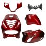 Kappenset SP look Piaggio Zip candy rood 5-delig