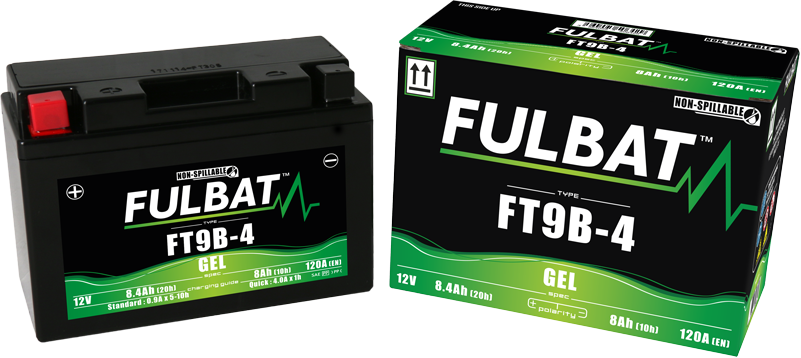 Nitro YT9B-4 Gel Accu Gel Accu YTX9-BS Voor Piaggio Zip 4-takt 2V – De Scooter Shop Onderhoudsvrije Batterij YT9B-4