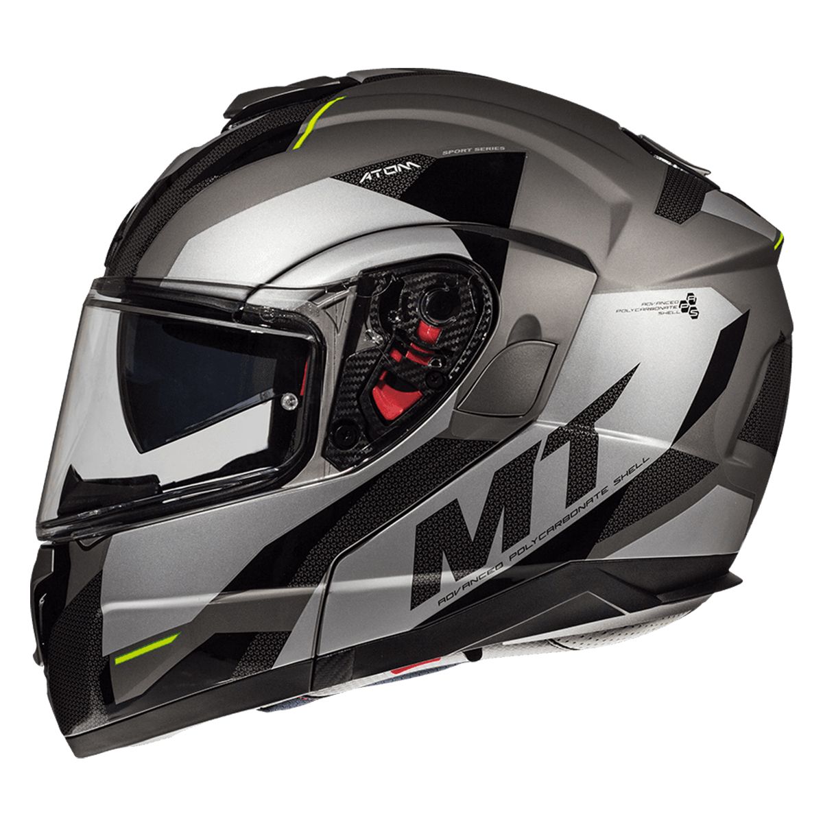 Helm systeem MT Atom Transcend SV glans / mat grijs