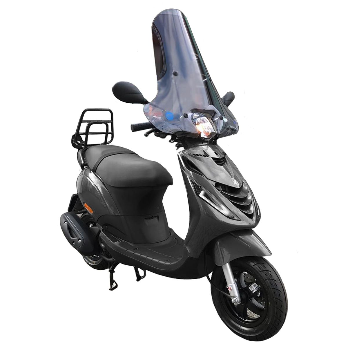 Kappenset Piaggio Zip 5 delig Porsche Agaat Grijs (SP Look) + led  verlichting