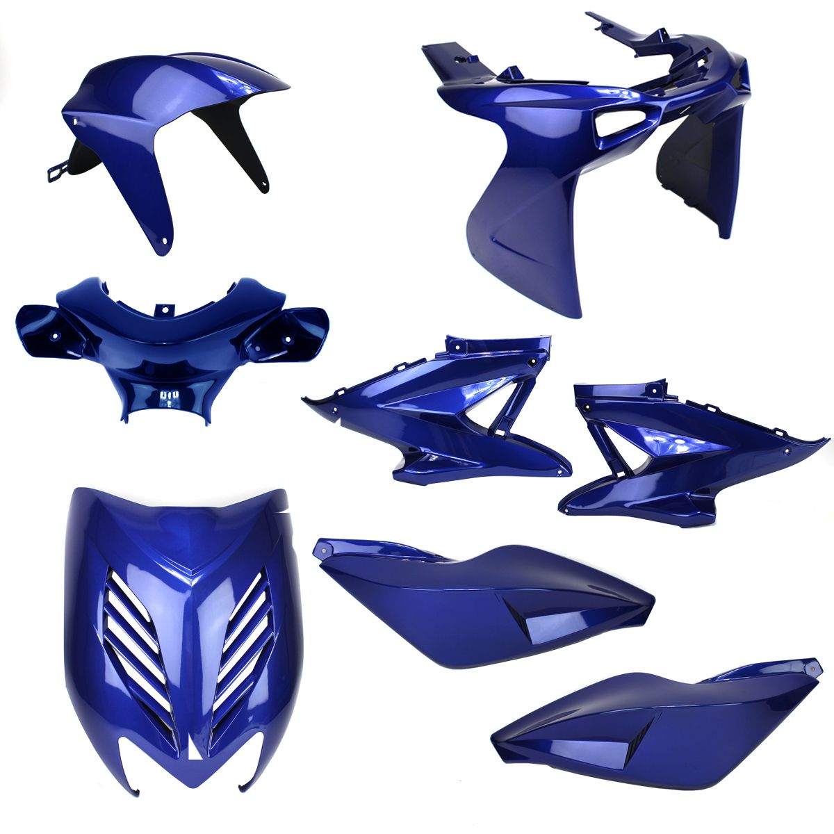 Kappenset Yamaha Aerox 8 delig blauw MKX