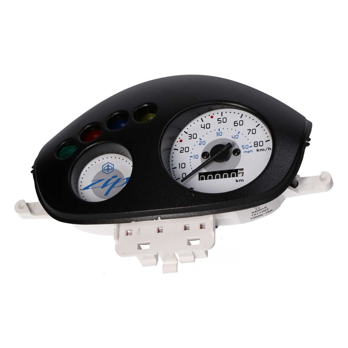 Kilometerteller / Cockpit set Piaggio Zip (4-Takt) / Zip vanaf 2009 (witte  wijzer plaat origineel 640018