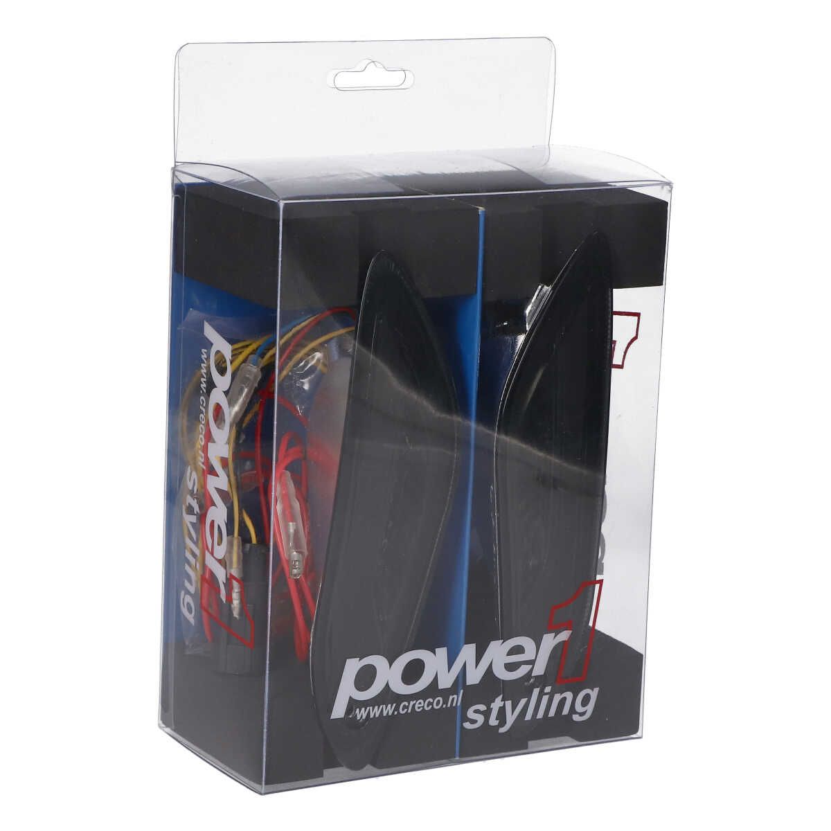 Knipperlicht set LED Vespa Primavera / Sprint Matrix achter smoke Power1