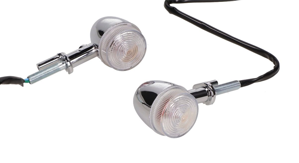 Knipperlichtset China Grande Retro links + rechts achter chroom