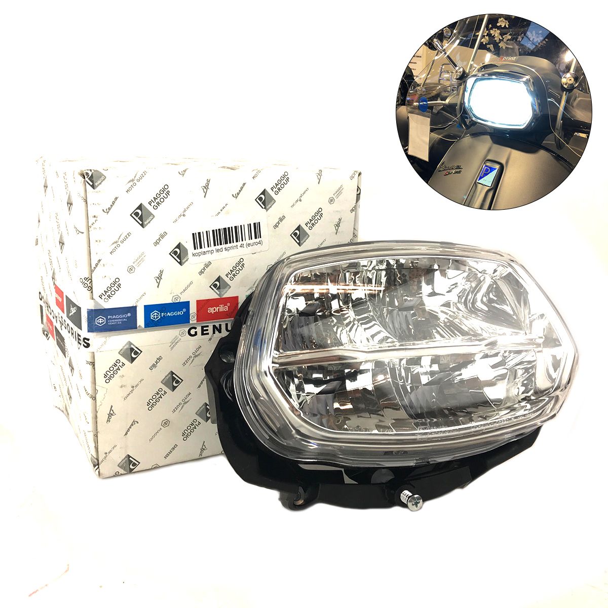 Koplamp led Vespa Sprint 4t (euro4) origineel 1d002354