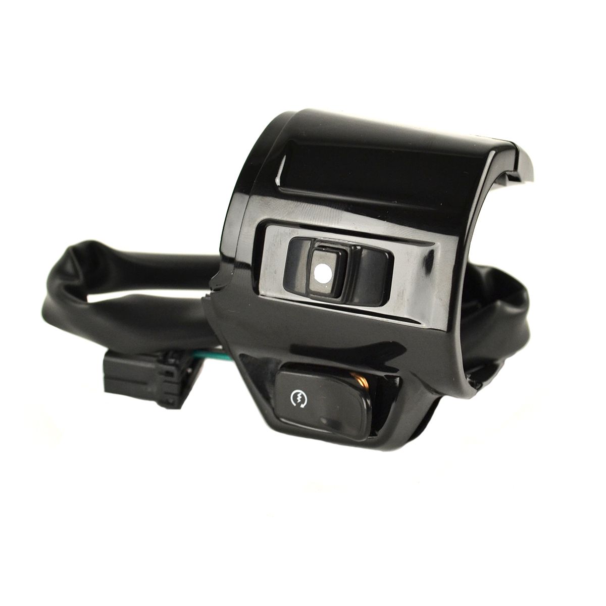 Stuurschakelaar Vespa Primavera / Sprint rechts glans zwart DMP