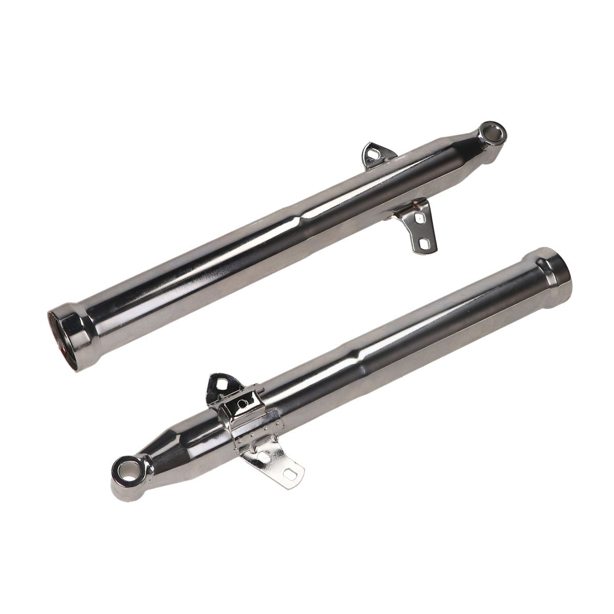 Voorvork buitenpoot set Zundapp oud model 517 chroom links+rechts