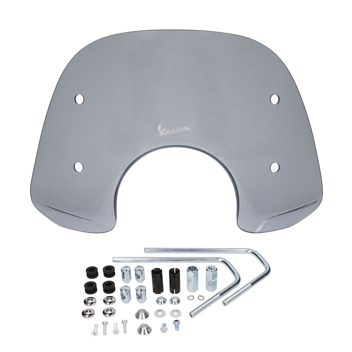 Windscherm laag + bevestigingsset Vespa Lx smoke origineel 672306